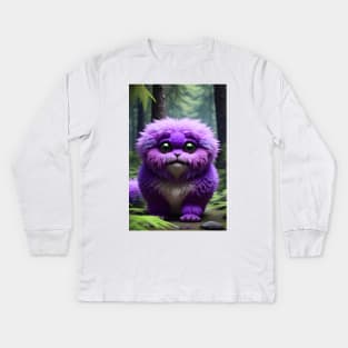 Cute Fluffy Monster 004 Kids Long Sleeve T-Shirt